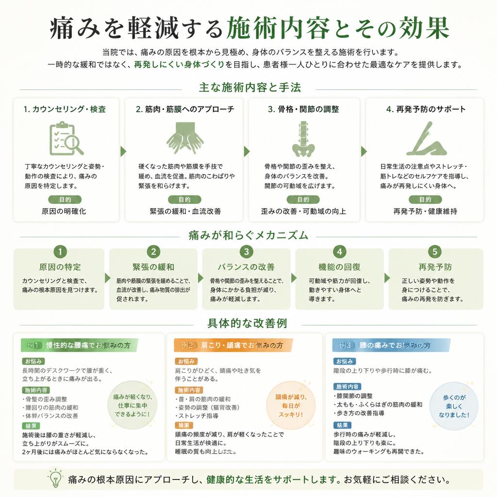 痛み緩和へのアプローチ