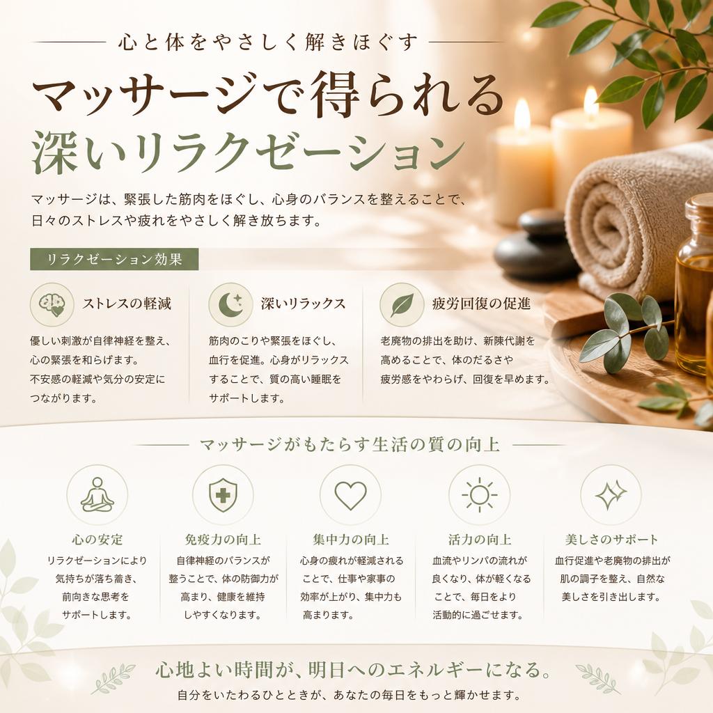 3. ストレスを解消するリラクゼーション
