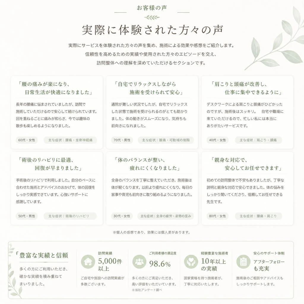 患者様の声