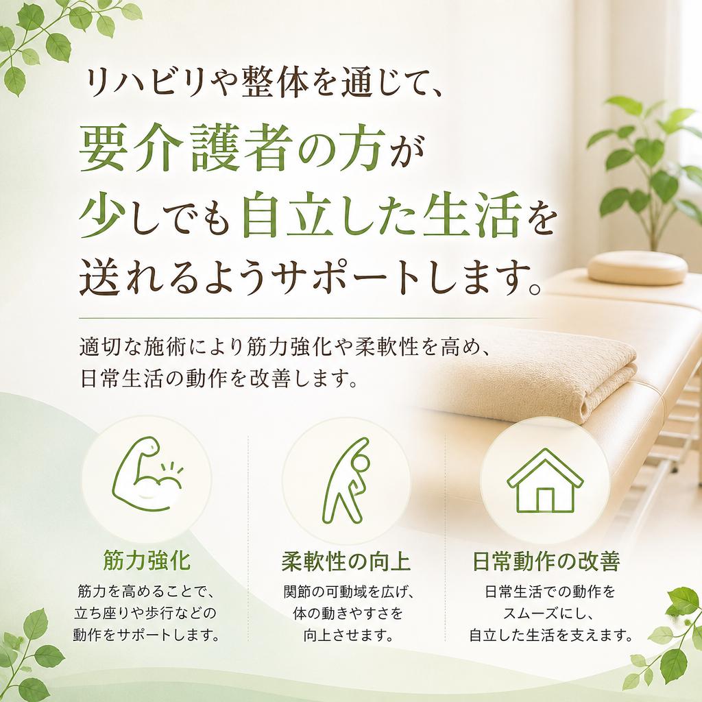 要介護者の自立を支援