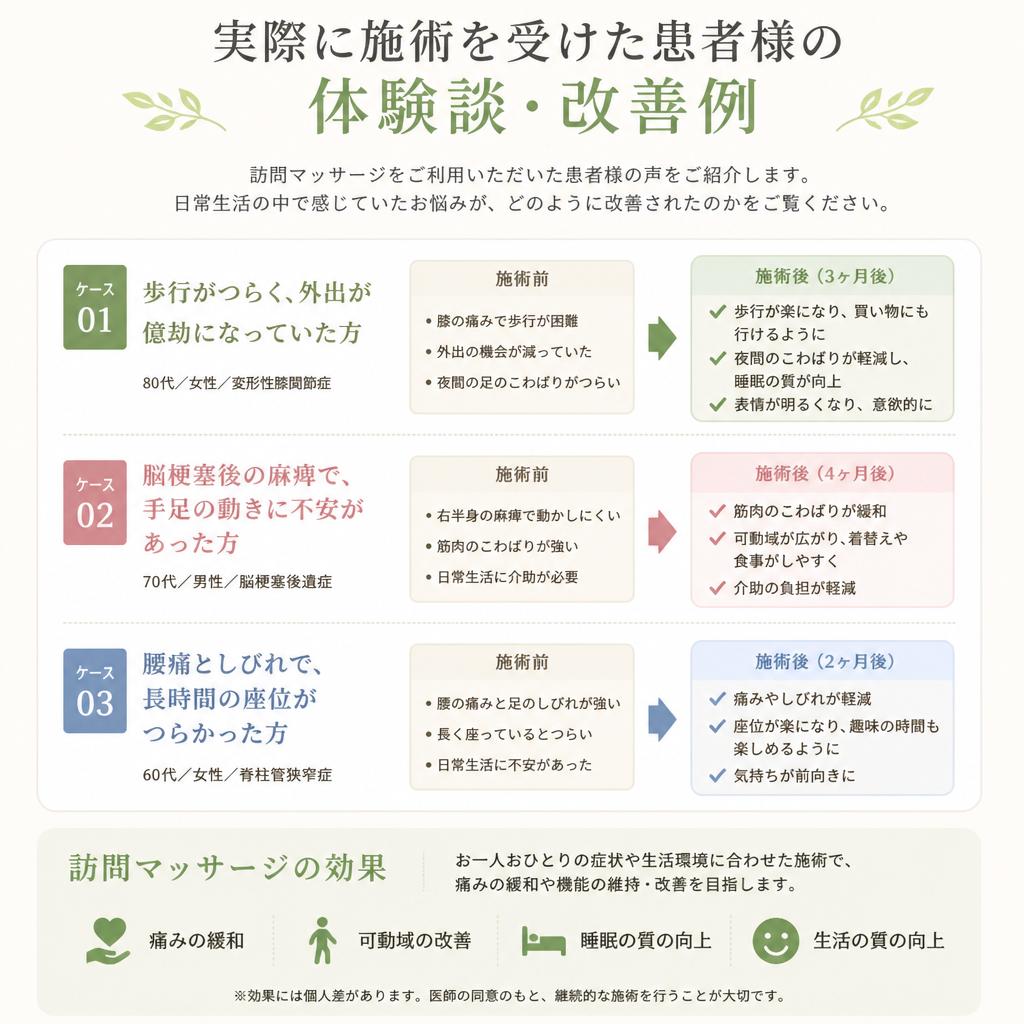 患者様の声と実績