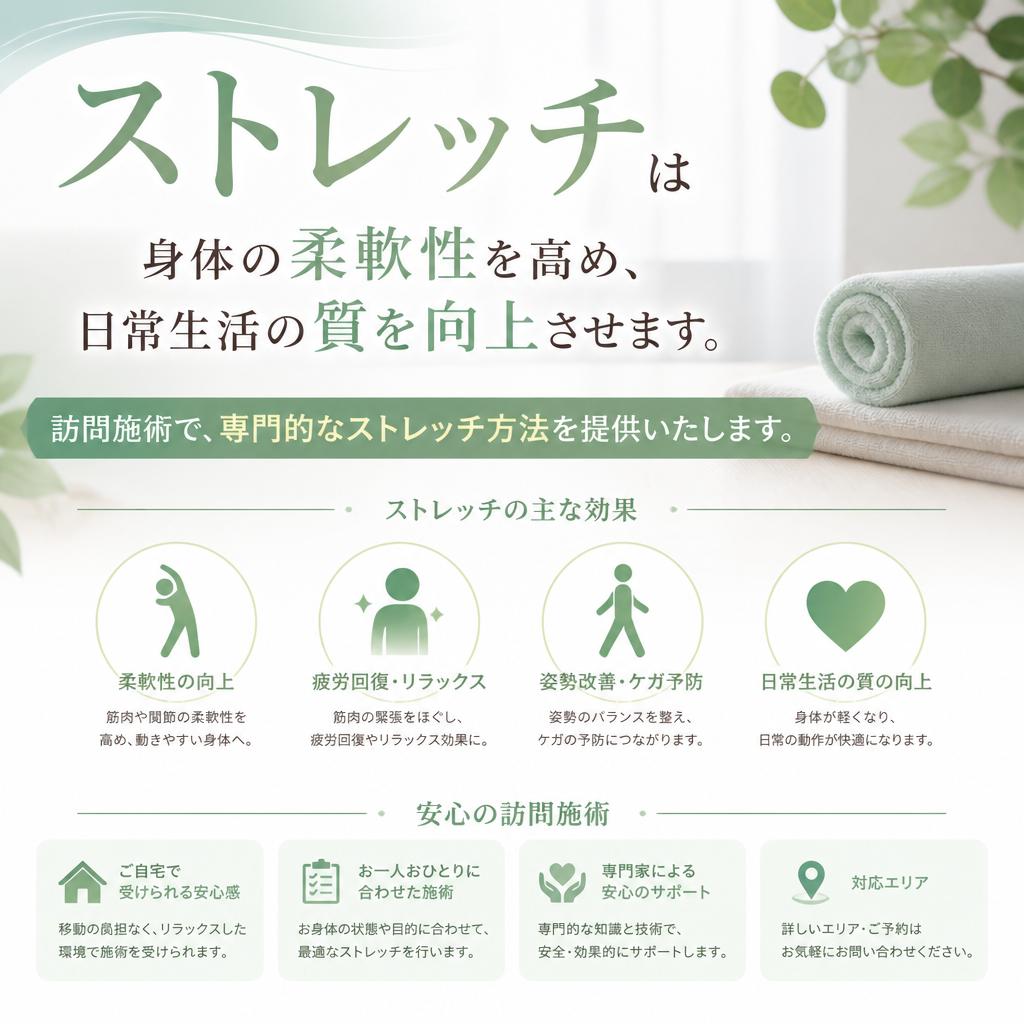 4. ストレッチで柔軟性アップ