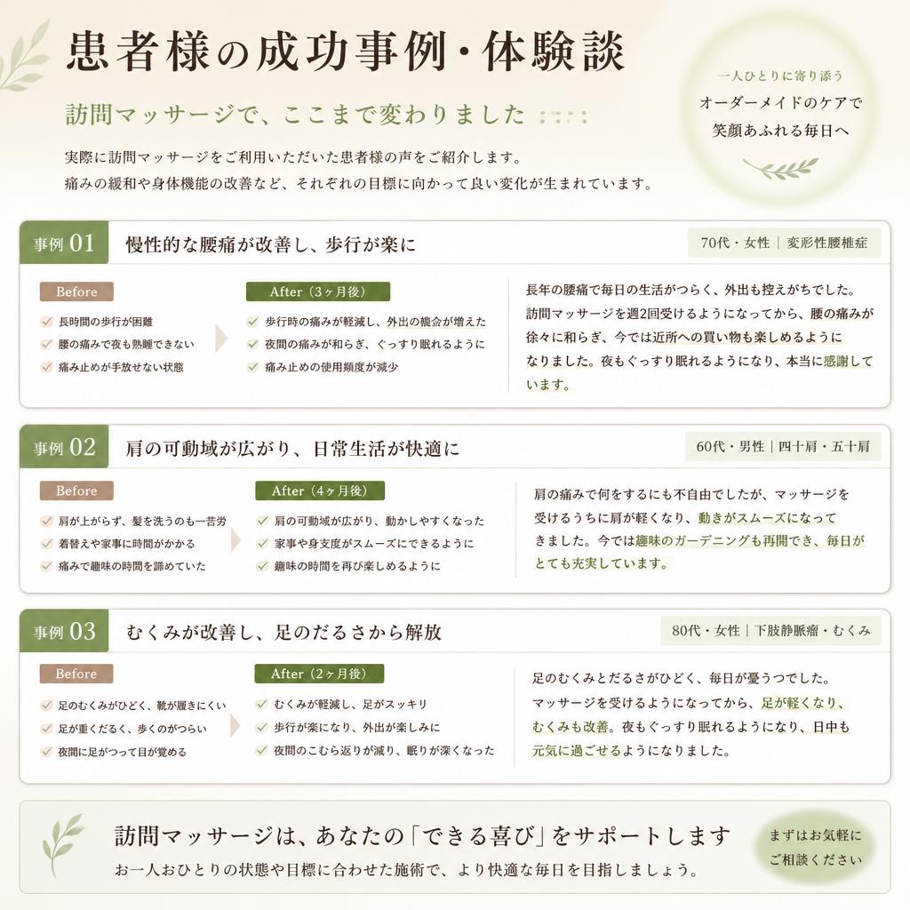 実際の施術体験談