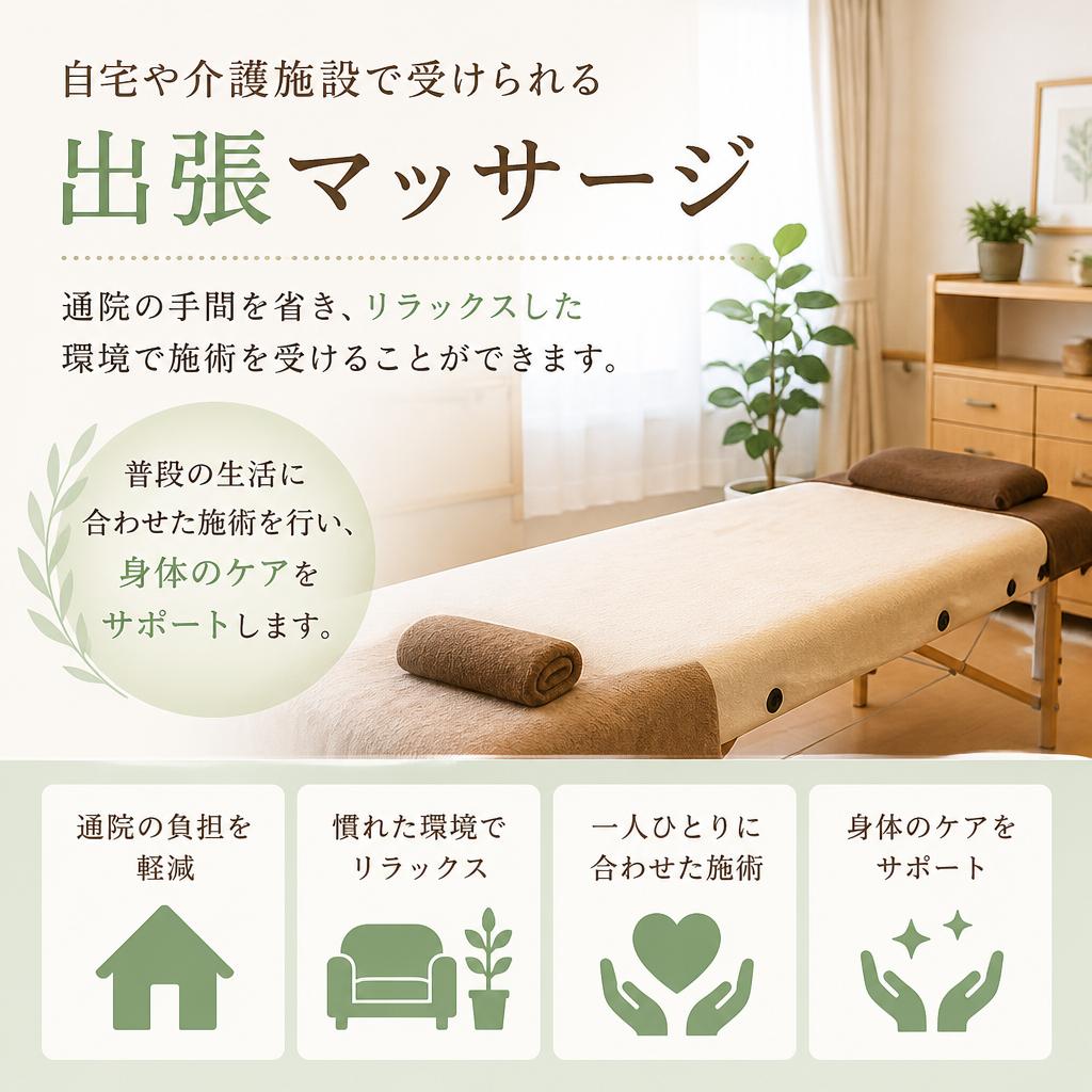 出張マッサージの魅力