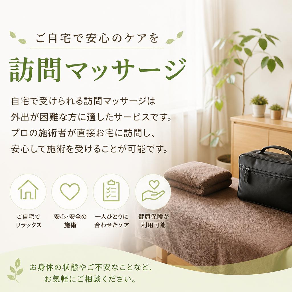 訪問マッサージのメリット