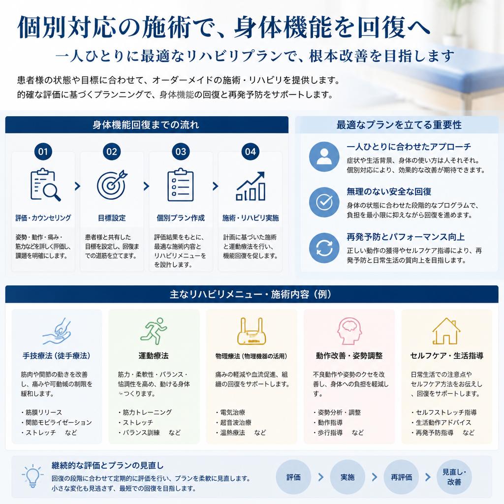 身体機能回復へのアプローチ