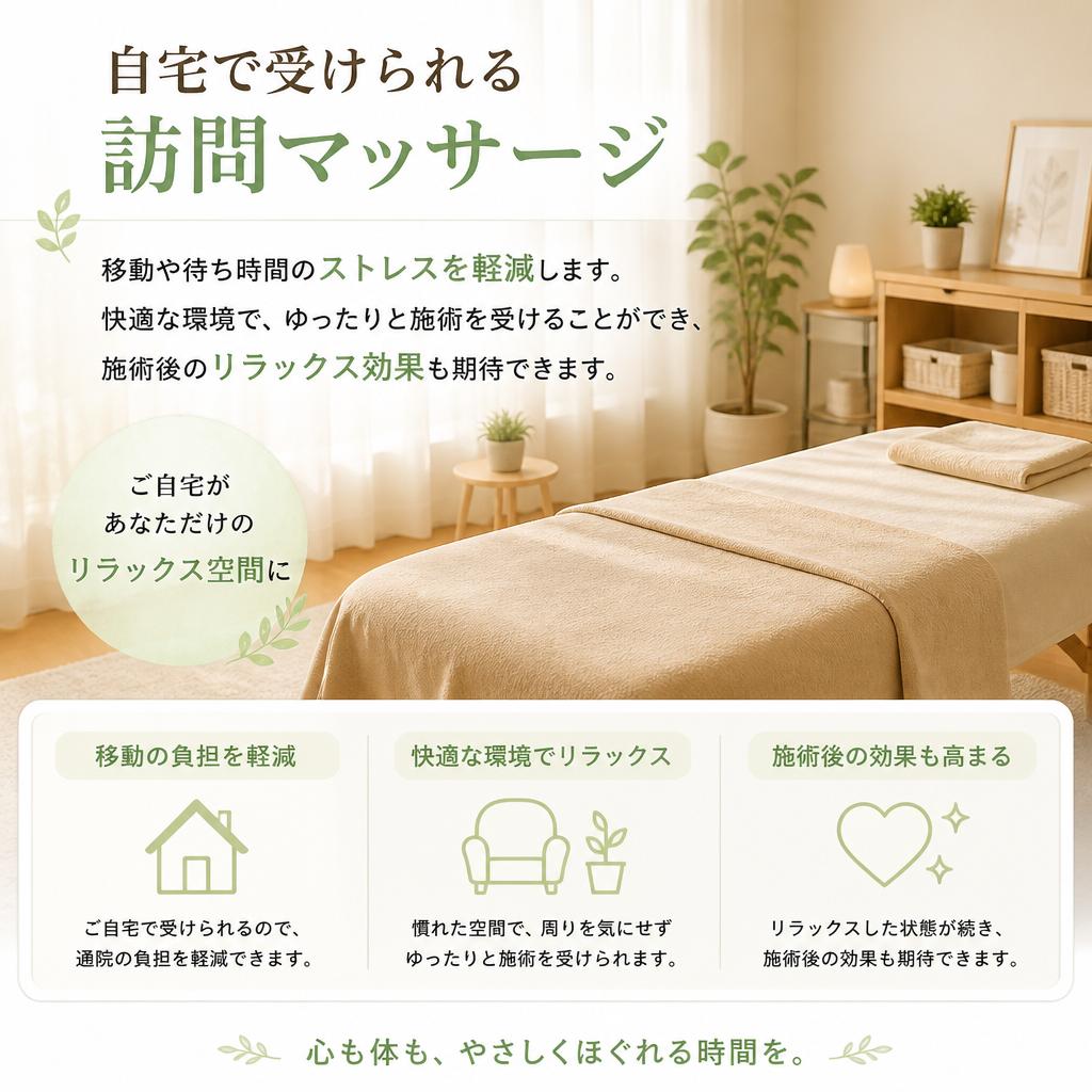 出張マッサージのメリット