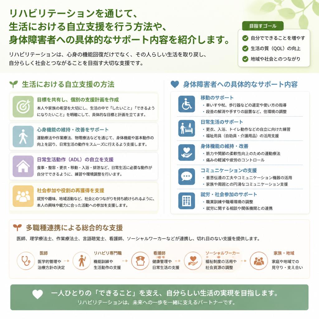 リハビリテーションと身体障害者支援