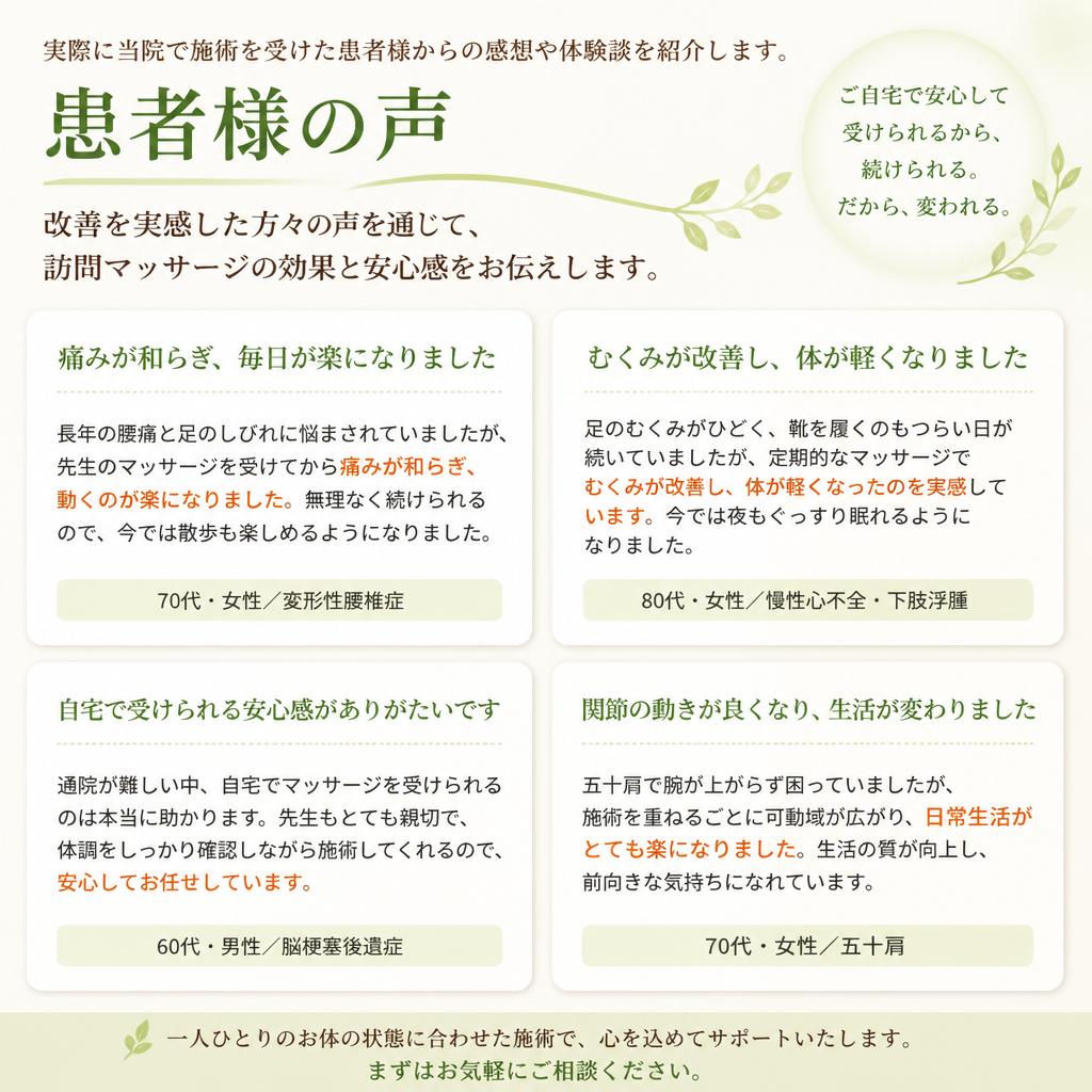 患者様の声