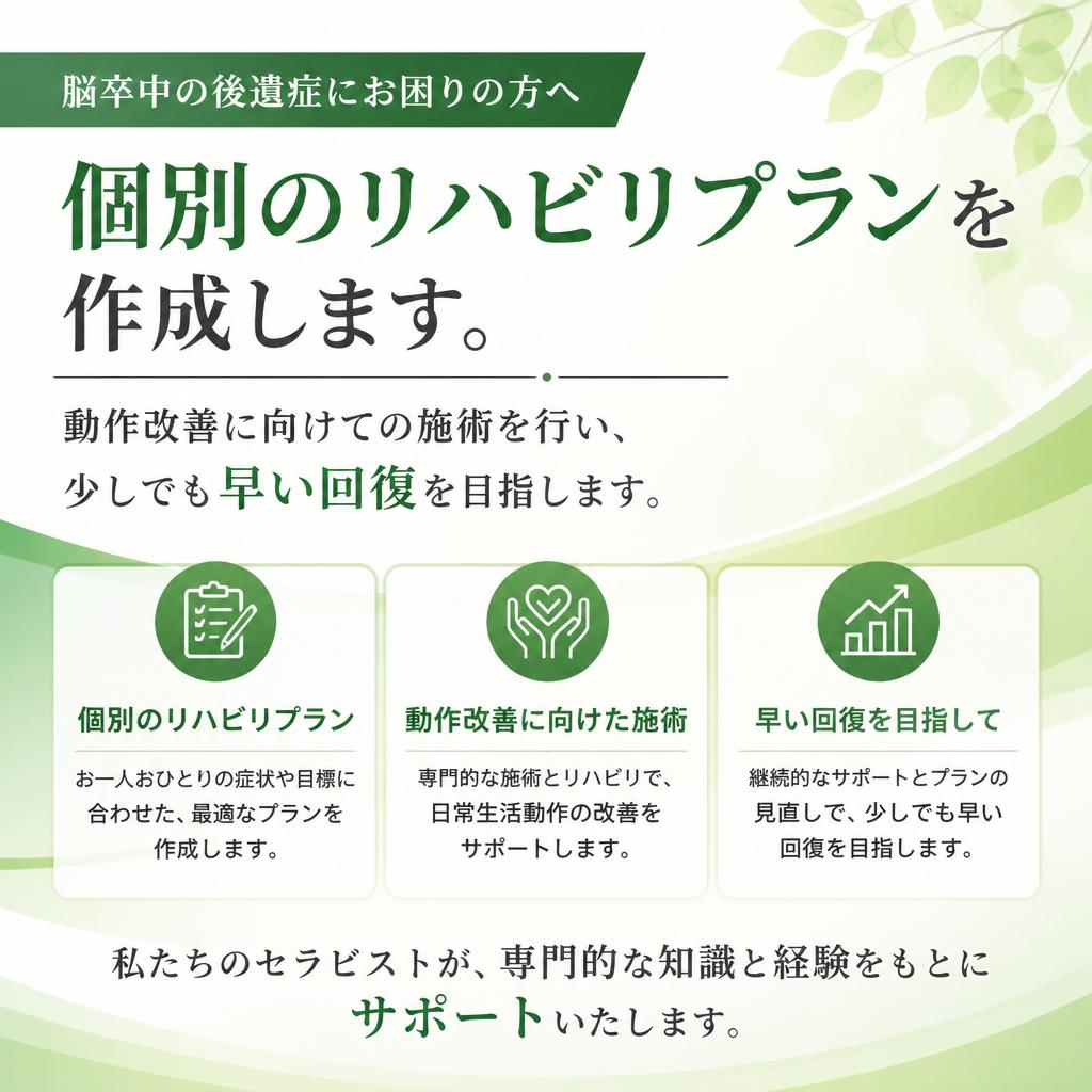 脳卒中後のリハビリについて
