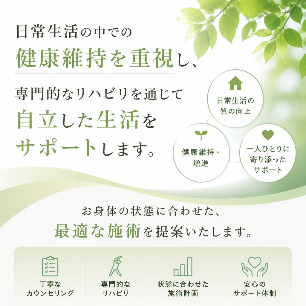 健康維持と自立支援の取り組み
