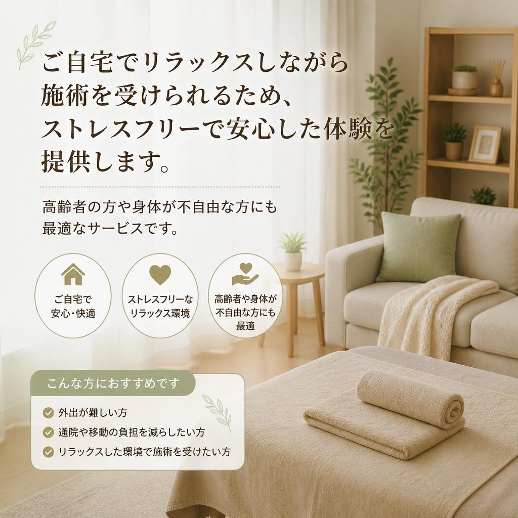 訪問サービスだからできる安心感