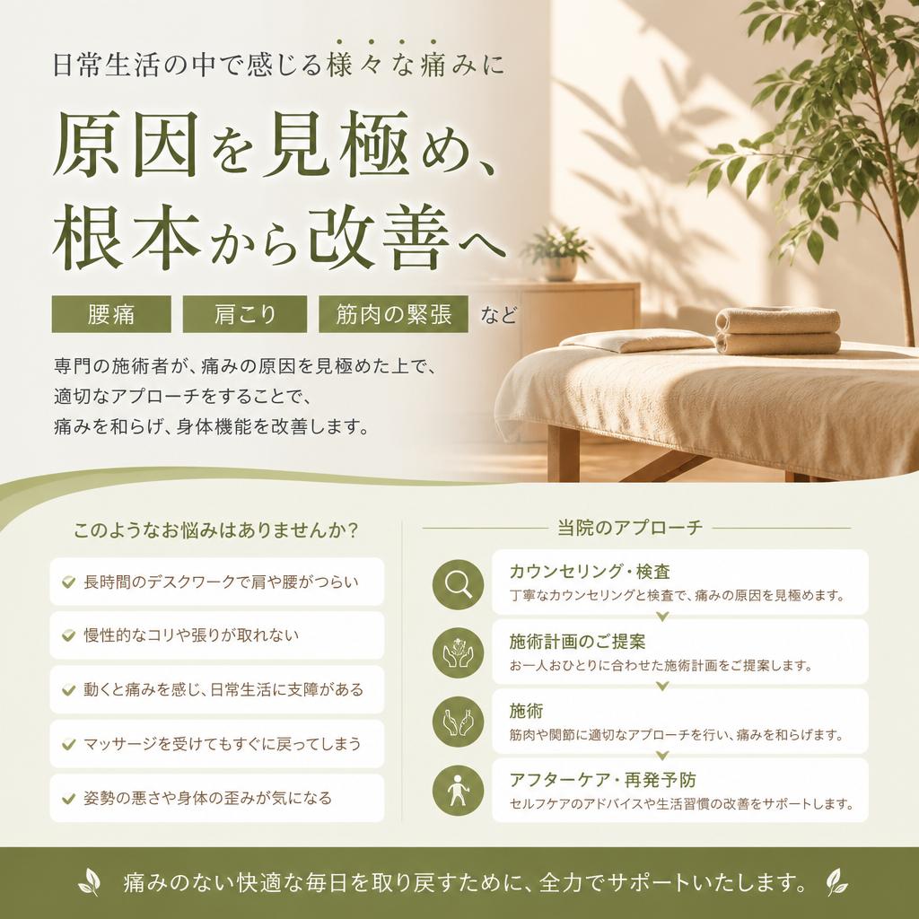 痛み軽減のアプローチ