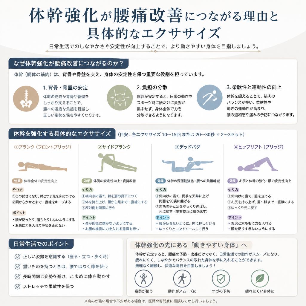 体幹トレーニングの重要性